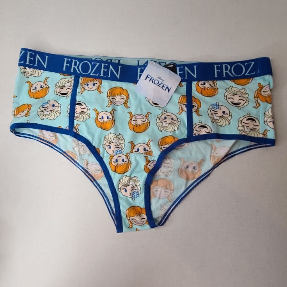 3X 22W 24W Torrid Blue Frozen Cheeky Panty Disney Princess Elsa Anna Cotton Plus - Picture 2 of 8